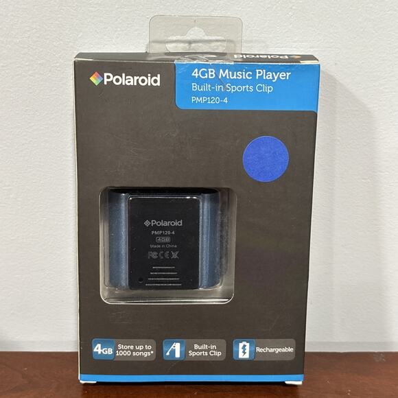 NEW - Polaroid PMP120-4BL Built-In Sports Clip Touch Screen Mp3 Player - Picture 3 of 9